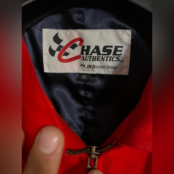 NASCAR Red & black race jacket Jeff Gordon Size XL fits like a women’s medium - Picture 4 of 7